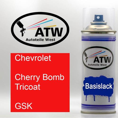 Chevrolet, Cherry Bomb Tricoat, GSK: 400ml Sprühdose, von ATW Autoteile West.